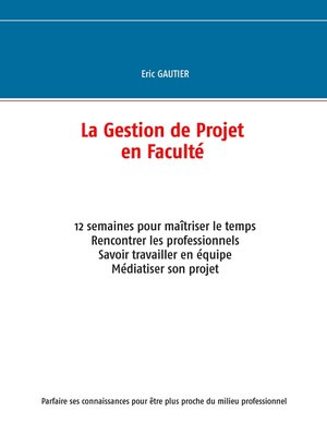 cover image of La gestion de projet en Faculté